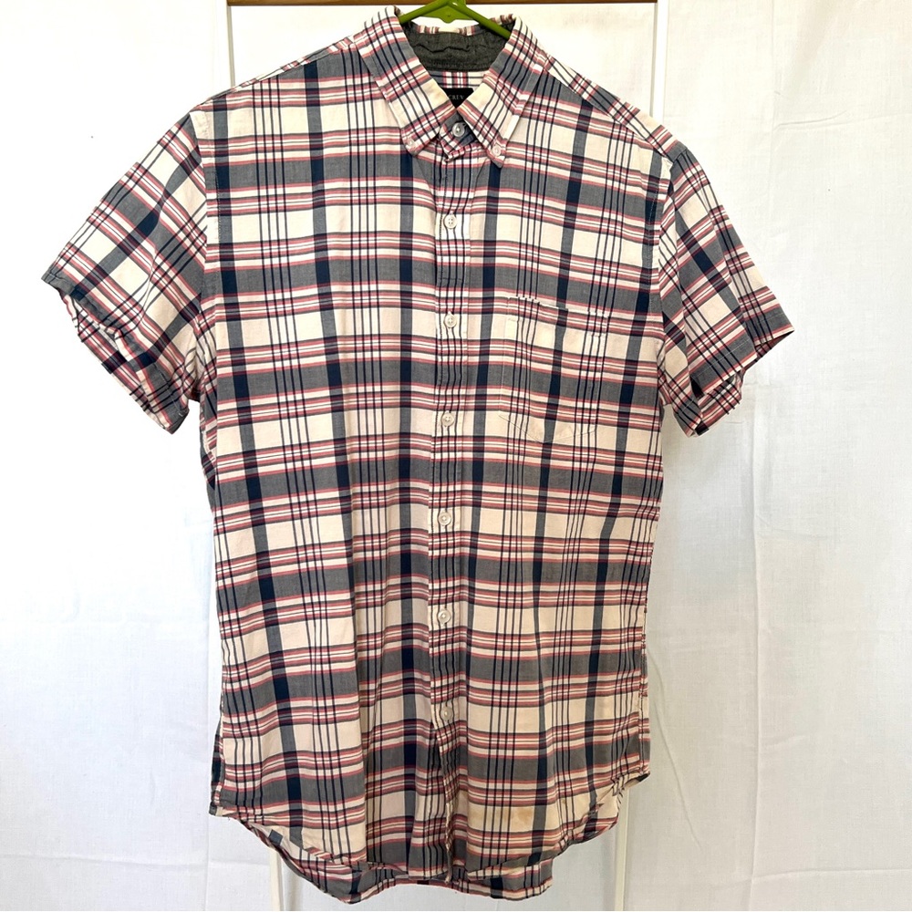 J. Crew Short-sleeve madras shirt